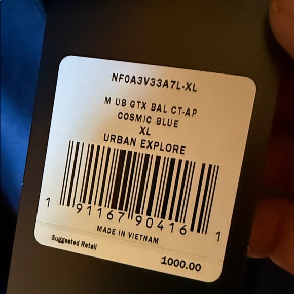 The North Face Men's Dark Blue Raincoat - Picture 5 of 5